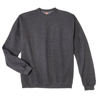 Hanes Premium Mens Fleece Crew Neck Sweatshirt   Slate Heather XXL