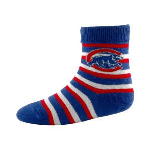 Chicago Cubs For Bare Feet Sport Stripe Sock