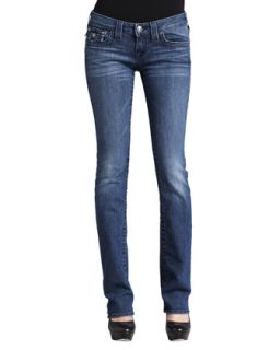 Womens Billy Del Mar Flap Pocket Straight Leg Jeans   True Religion