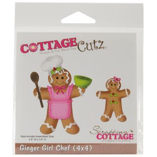 Cottagecutz Die 4x4 ginger Girl Chef