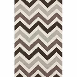 Nuloom Handmade Chevron Abstract Wool Rug (5 X 8) (Dark IvoryPattern AbstractTip We recommend the use of a non skid pad to keep the rug in place on smooth surfaces.All rug sizes are approximate. Due to the difference of monitor colors, some rug colors m