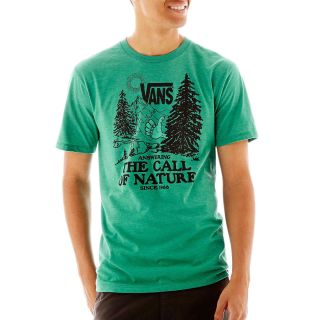Vans The Call of Nature Graphic Tee, Grn Hthr Nature, Mens