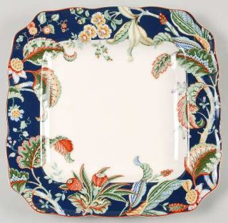 222 Fifth (PTS) Fahime Square Dinner Plate, Fine China Dinnerware   Floral On Da