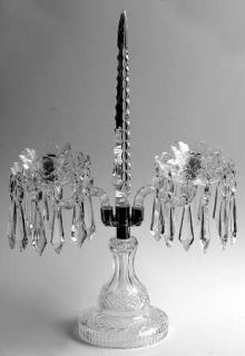Waterford Giftware 2 Lt Candleabra W/Bobeche & Prisms   Various Giftware Pieces
