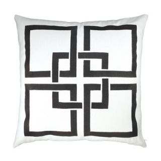 NECTARmodern Linked Squares Embroidered Throw Pillow 10060