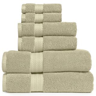 ROYAL VELVET Egyptian Cotton Solid Bath Towels, Soft Platinum
