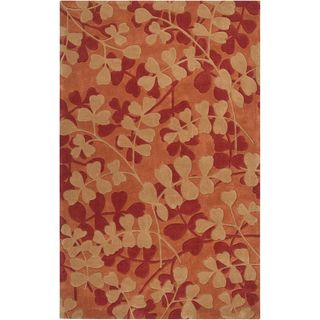 Hand tufted Aalter1 Burnt Orange Rug (9 X 13)