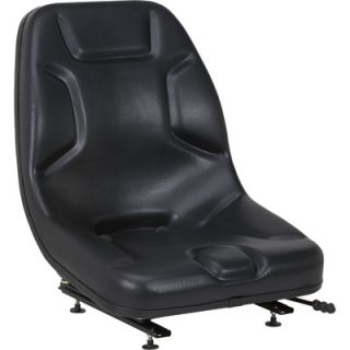 K & M Universal Replacement Skid Steer Seat   Black, Model# 8031