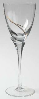 Mikasa Rapture Wine Glass   Cut; Gold Filled