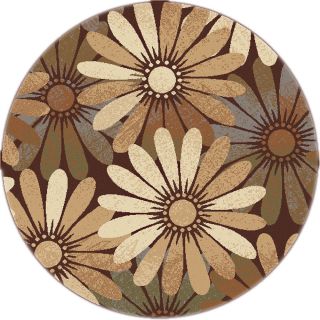 Rhythm 105350 Multi Contemporary Area Rug (5 3 Round) (MultiSecondary Colors Beige, brown, blue, greenShape RoundTip We recommend the use of a non skid pad to keep the rug in place on smooth surfaces.All rug sizes are approximate. Due to the difference
