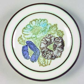 Wedgwood Iona Bread & Butter Plate, Fine China Dinnerware   Croft Shape, Blue,Gr