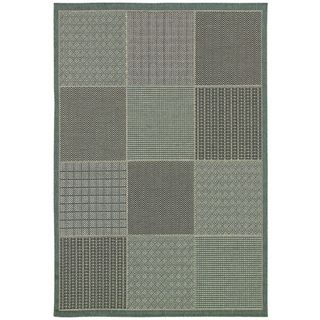Monaco Vistimar/ Blue grey Area Rug (86 X 13) (GreyPattern CheckeredTip We recommend the use of a non skid pad to keep the rug in place on smooth surfaces.All rug sizes are approximate. Due to the difference of monitor colors, some rug colors may vary s