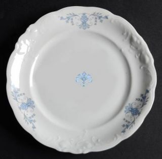 Walbrzych Regency Bread & Butter Plate, Fine China Dinnerware   Pale Blue Flower