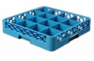 Carlisle Full Size Dishwasher Glass Rack   16 Compartments, Textured Blue