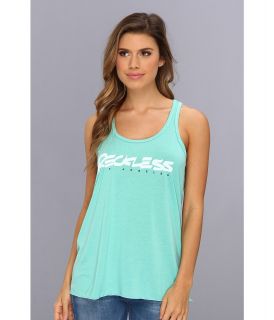 Young & Reckless Scrawl Tank Top Womens Sleeveless (Green)