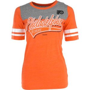 Philadelphia Flyers Reebok NHL Womens Team Stripe T Shirt
