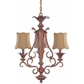 Island Cay 3 light Coral Reef Chandelier