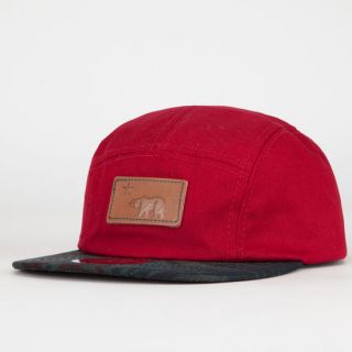 Maholo Cali Camper Mens 5 Panel Hat Red Combo One Size For Men 21784634