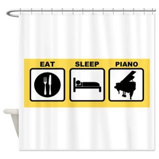  Eat   Sleep   Piano Shower Curtain  Use code FREECART at Checkout
