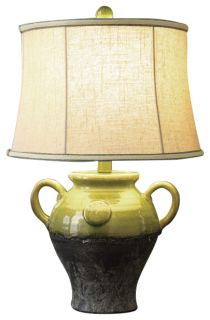 Glazed Pottery Lamp