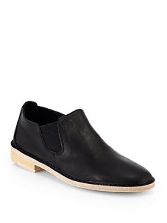 Vince Mia Leather Loafers   Black