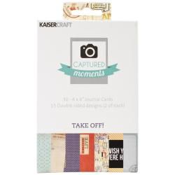 Captured Moments Double sided Cards 6 X4 30/pkg  Take Off