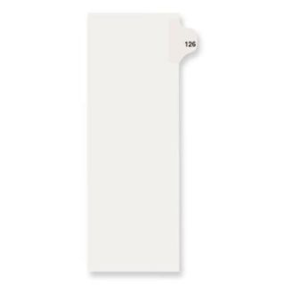 Avery Divider Tabs Individual Side Tab Legal Exhibit Dividers, Letter  , White