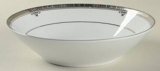 Noritake Buckingham Platinum Coupe Soup Bowl, Fine China Dinnerware   Contempora