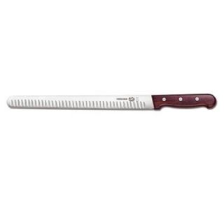 Victorinox   Swiss Army Slicer Knife, 12 in Granton Edge Blade w/ Rosewood Handle