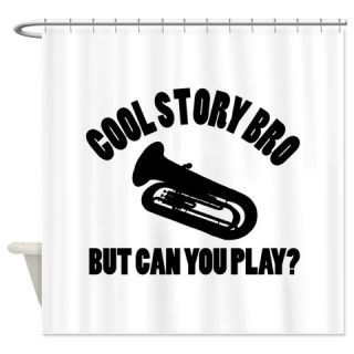  Tuba vector designs Shower Curtain  Use code FREECART at Checkout
