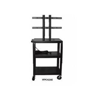 Vutec 27   32 Flat Panel Cart with 4 Outlets   26   42 Adjustable Height 01