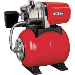 Wel Bilt Shallow Well Pump, 1 HP, 898 GPH