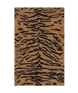 Hand tufted Lion Wool Rug (5 X 8) (BeigePattern AnimalMeasures 1 inch thickTip We recommend the use of a non skid pad to keep the rug in place on smooth surfaces.All rug sizes are approximate. Due to the difference of monitor colors, some rug colors may