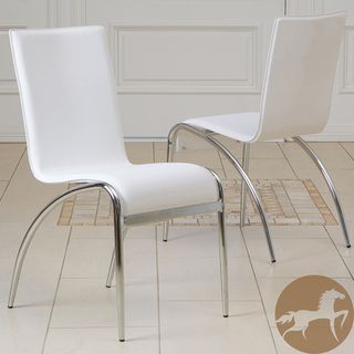 Christopher Knight Home Kensington White Modern Chairs (set Of 2)