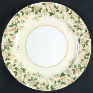 Noritake Bernice Dinner Plate, Fine China Dinnerware   Yellow Flowers,Green Leav