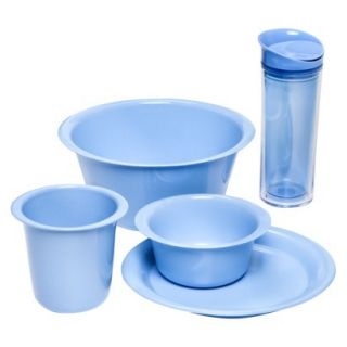 Zak Dinnerware Set of 5   Blue