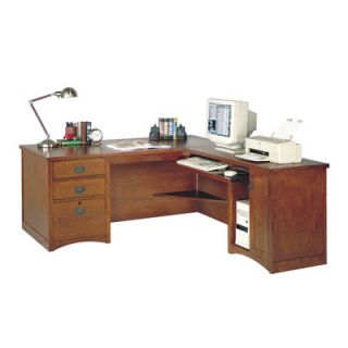 kathy ireland Home by Martin Furniture Hardwood Computer Desk for Right Hand 