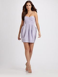 Shoshanna Strapless Mini Dress   Lavender