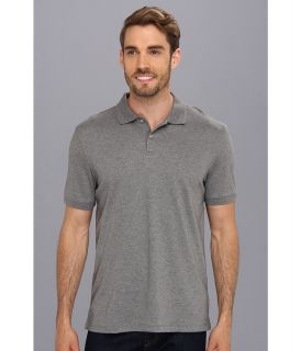 Calvin Klein S/S 2 Button Polo Mens Short Sleeve Pullover (Gray)