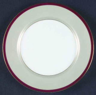 Fitz & Floyd Deauville Burgundy Salad Plate, Fine China Dinnerware   Burgundy Ba