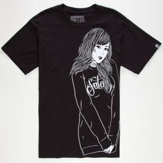 Crew Girl Mens T Shirt Black In Sizes Large, Small, X Large, Xx Large, Xx