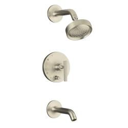 Kohler K t14420 4 bn Vibrant Brushed Nickel Purist Rite temp Pressure balancing Bath And Shower Faucet Trim With Push button Div