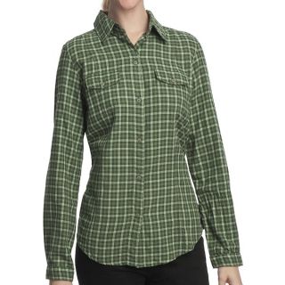 Woolrich Heirloom Cotton Lightweight Flannel Shirt   Long Sleeve (For Women)   OAK LEAF (L )