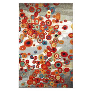 Tossed Floral Multi Rug (8 X 10)