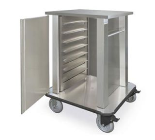 Piper Products Hospital Tray Delivery Cart w/ 32 Tray Capacity, Double Compartment, Stainless