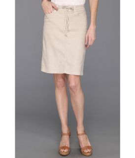 NYDJ Lynette Skirt Linen Womens Skirt (White)