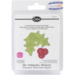 Sizzix Embosslits Die holly and Berries