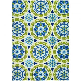 Covington Astral/ Azure lemon Hand hooked Area Rug (8 X 11) (AzureSecondary colors Cadet Blue, Ivory, Lemon, Sky BluePattern FloralTip We recommend the use of a non skid pad to keep the rug in place on smooth surfaces.All rug sizes are approximate. Due