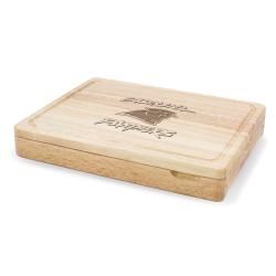 Picnic Time Carolina Panthers Asiago Cheese Board Set