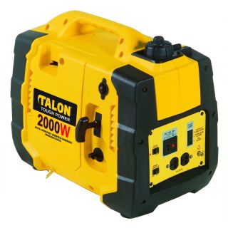 Talon 1050 watt Inverter Gas Generator (Tough YellowStyle Gas, Inverter technologySafety Low oil shutdown/electric circuit breakerOutput 1050 wattsEPA/CARB approved EPA/CARB approvedPackage contents One (1) Talon Inverter Gas GeneratorUses Portable 